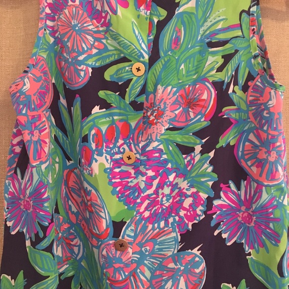 Lilly Pulitzer silk tank size S - Picture 5 of 5